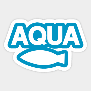 Oshi no Ko Aqua Fish T-Shirt Cosplay Sticker